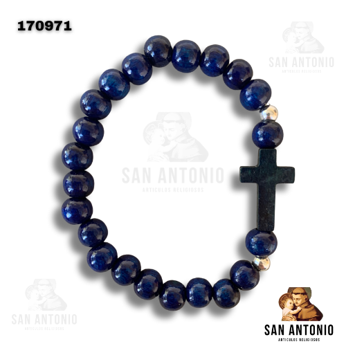 (170971) PULSERA MAD AZUL CRUZ TRAD