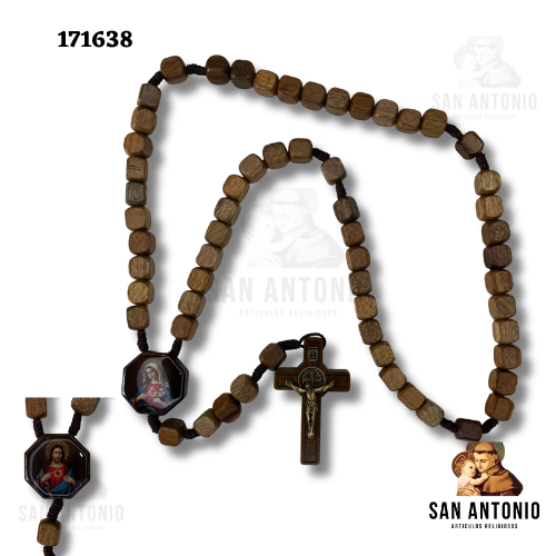 171638 ROSARIO MAD CUADRADO SAGRADOS CORAZONES