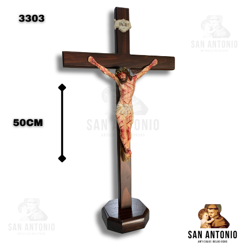 (3303) CRUZ DE 50CM DE RECINA LLAGADO