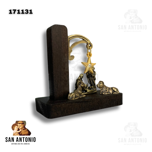 171131 PESEBRE MINI PILAR MARRON
