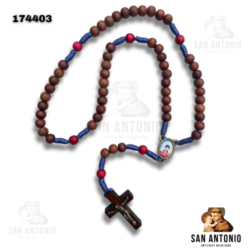 (174403) ROSARIO MAD CORDÓN AZUL CARLOS ACUTIS