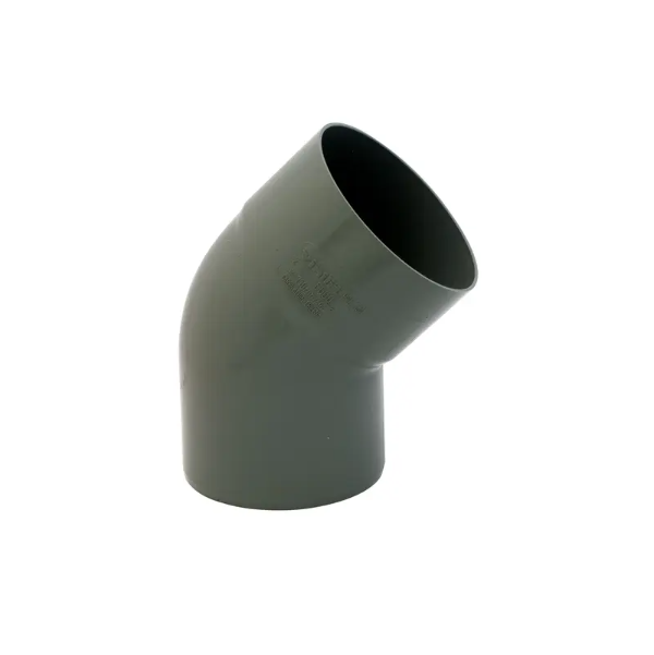 (E03CD45110) PVC GRIS 110MM CODO SANITARIO 45°