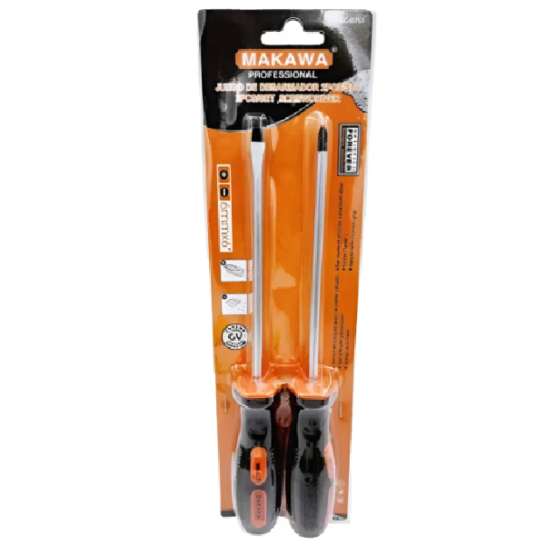 (MK0750) JUEGO DESTORNILLADORES 4X6MM - MAKAWA - 2 PCS