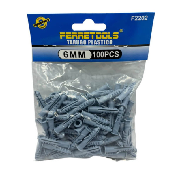 (F2204) TARUGO PLASTICO 10MM BOLSA 24 UNDS