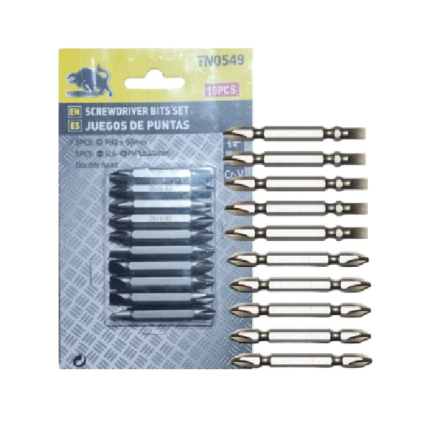 (TN0549-C) PUNTA PHILLIPS DOBLE PH2 / PALETA 50MM 10PCS