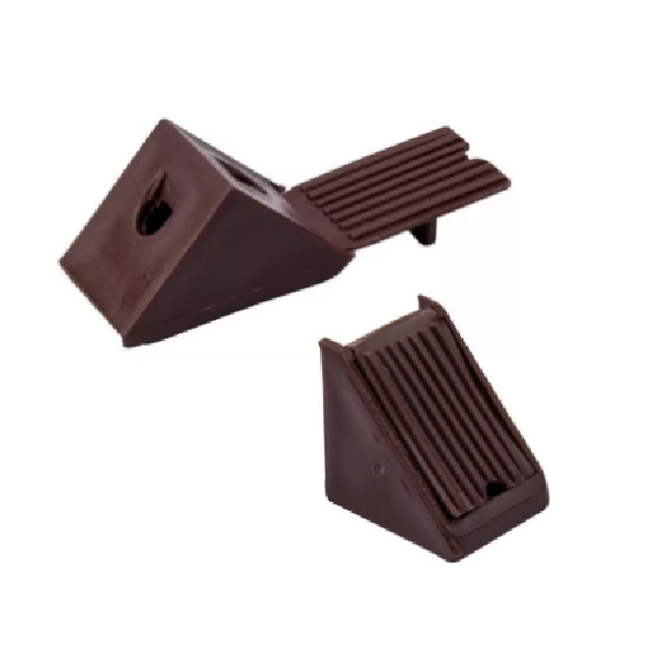 (1406C) ESCUADRA PLASTICA CAFÉ X100 UNDS