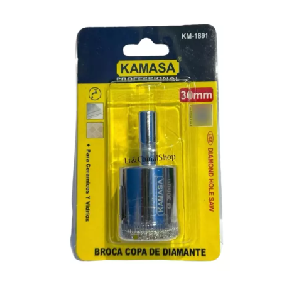 (KM1891) BROCA COPA DIAMANTADA 30MM  KAMASA