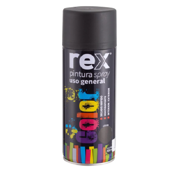 (60015) SPRAY NEGRO MATE REX