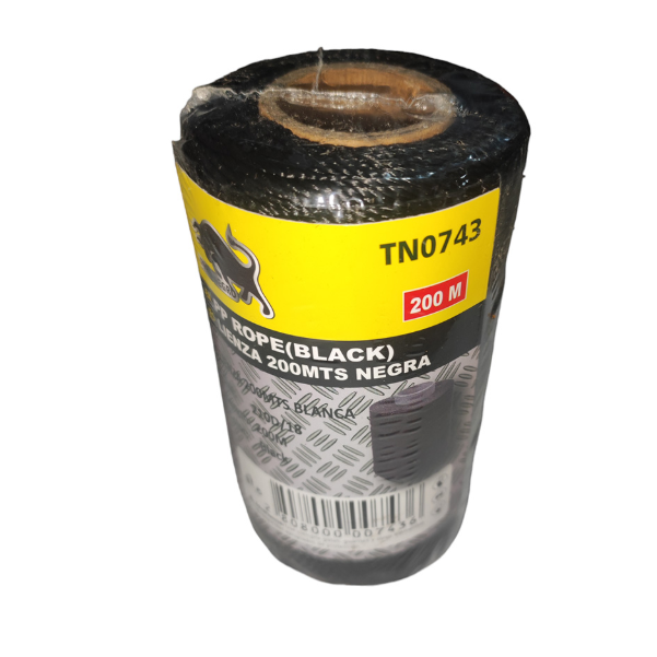(TN0743) LIENZA NEGRO 18X200 MTS TORO NEGRO