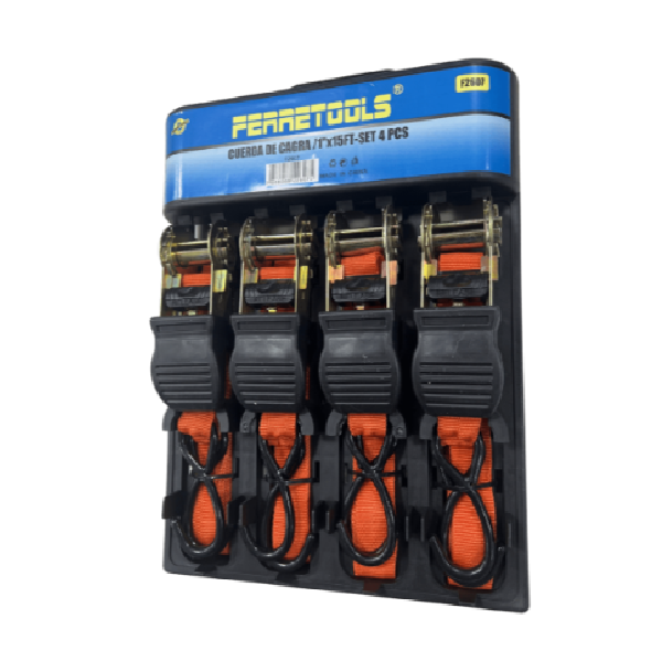 (F2607) JUEGO 4UND ESLINGAS 1" X 4.5MT