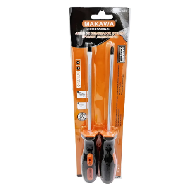 (MK0749) JUEGO DESTORNILLADORES 4X5MM - MAKAWA - 2 PCS