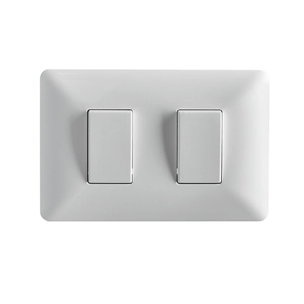(2912) INTERRUPTOR DOBLE (9/15) 10A 250V BLANCO STANFORD