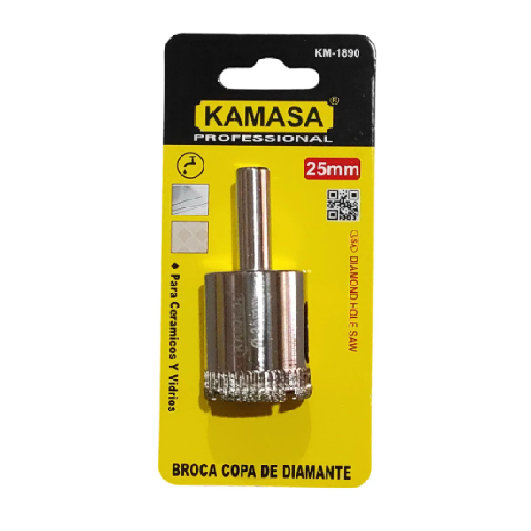 (KM1890) BROCA COPA DIAMANTADA 25MM  KAMASA