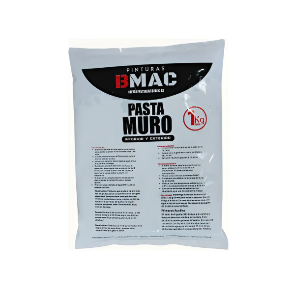 PASTA MURO BOLSA 1 KILO INTERIOR Y EXTERIOR BMAC
