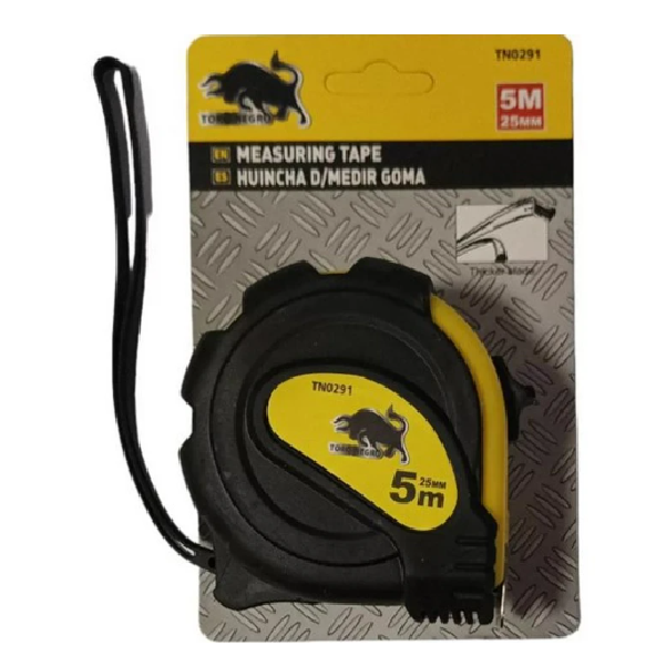 (TN0291) HUINCHA MEDIR 5X19MM TORO NEGRO
