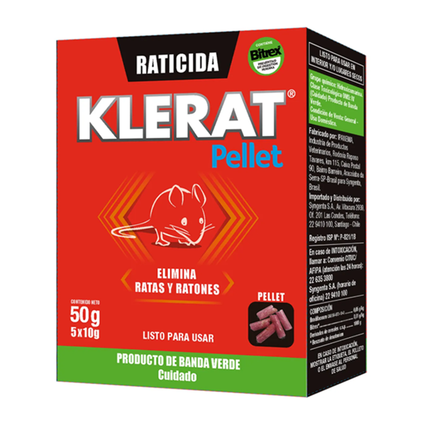 (6036078502) KLERAT PELLET 50G Raticida Q.U.