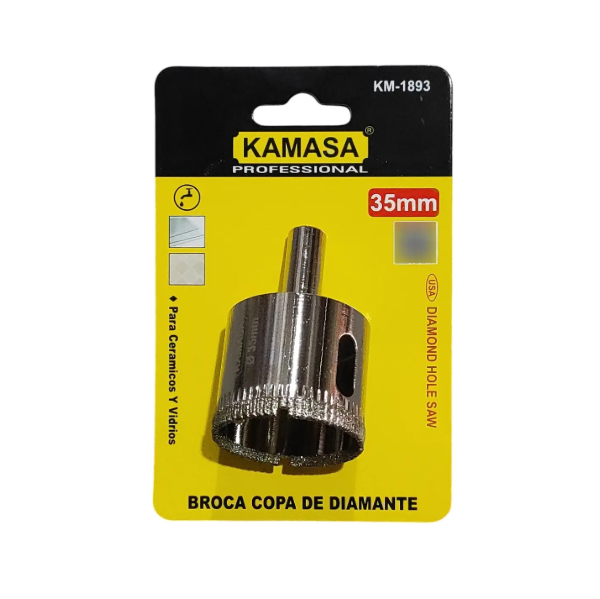 (KM1893) BROCA COPA DIAMANTADA 35MM  KAMASA