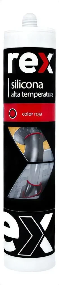 (RE5098) SILICONA ALTA TEMPERATURA ROJA REX