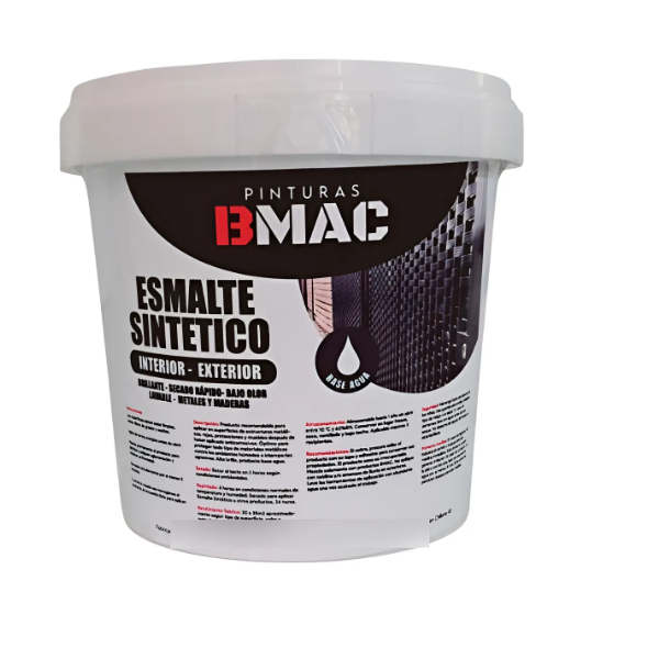 (BM.1000) ESMALTE SINTETICO NEGRO 1LITRO BMAC