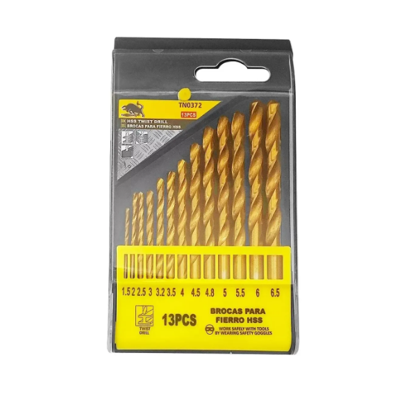 (TN0372) SET BROCA METAL HSS 13PCS