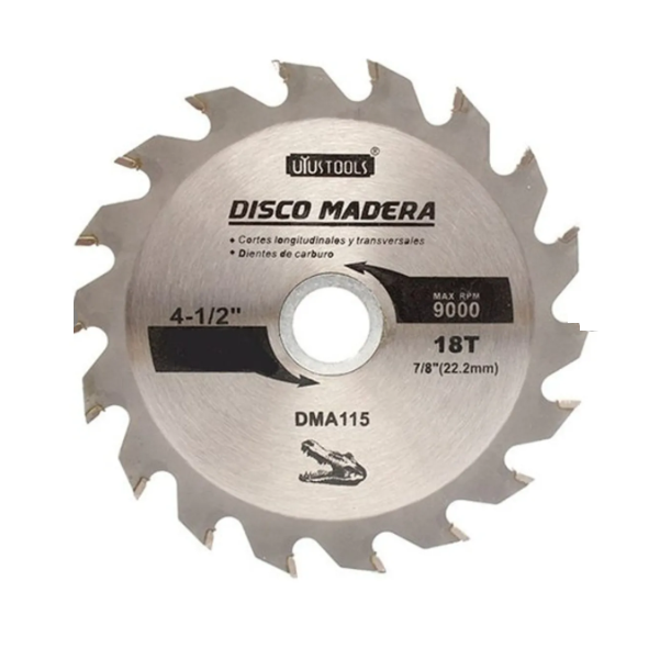 (DMA115)DISCOCORTE MADERA 4.5MM X 18 DIENTES