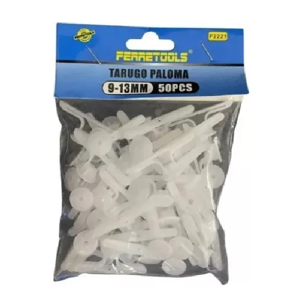 (F2221) TARUGO PALOMA 9-13MM BOLSA 50 UNDS FERRETOOLS