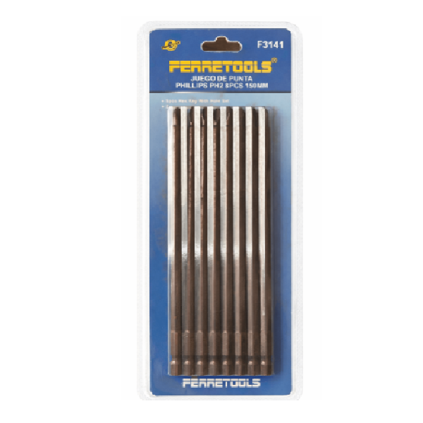 (F3141-C) PUNTA PHILLIPS S2 PH2 150MM MAG 08PCS