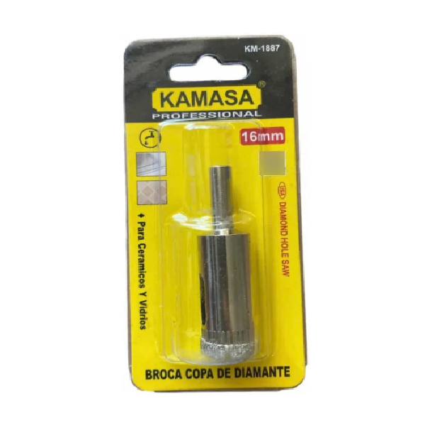 (KM1887) BROCA COPA DIAMANTADA 16MM KAMASA