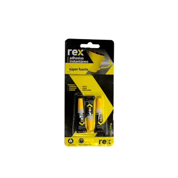 (RE502) ADHESIVO CONTACTO 1GR X3 BLISTER REX