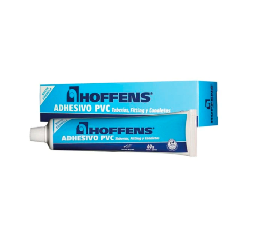 (361118) ADHESIVO PVC 60 CC APLICADOR SECADO RAPIDO HOFFENS BLANCO