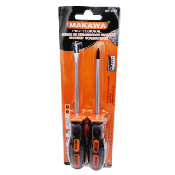 (MK0751) JUEGO DESTORNILLADOR X 2PCS 6X6MM MAKAWA