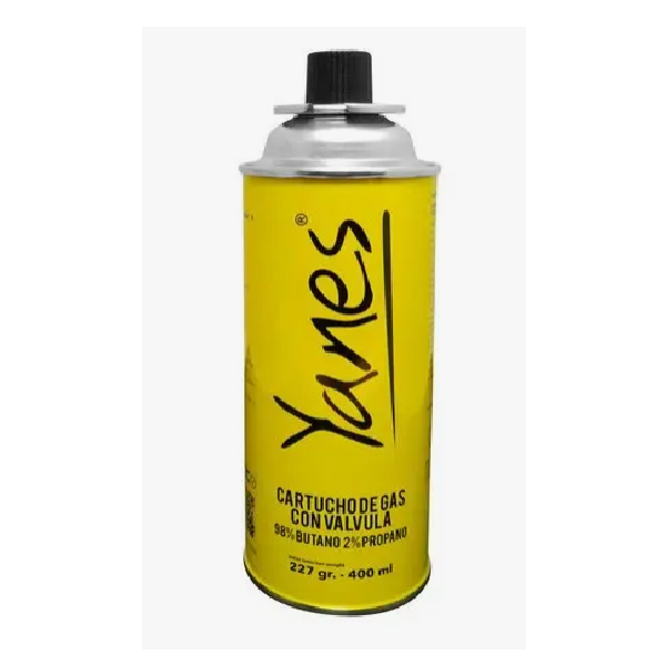 (11247) GAS BUTANO INTERCAMBIABLE 227GR YANES