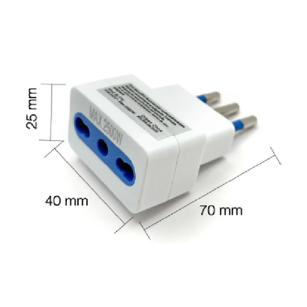 (10515) ADAPTADOR DIRECTO 250V 10/16A