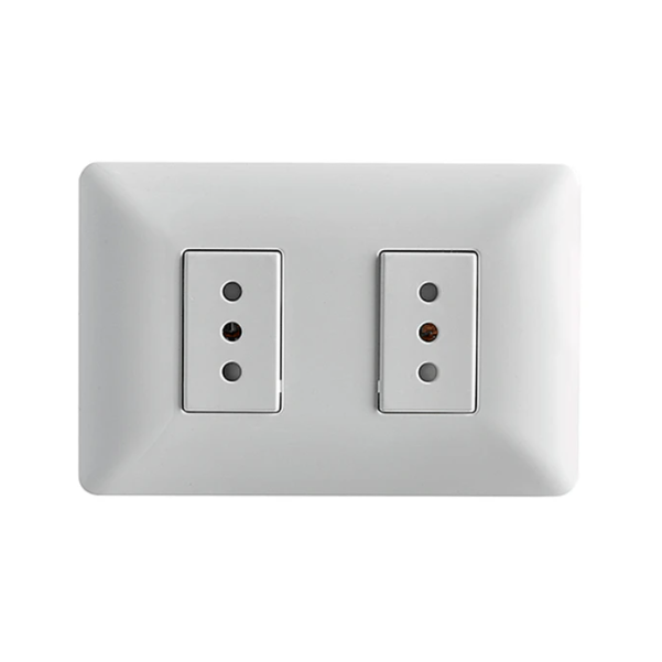(2917) ENCHUFE DOBLE 10A 250V BLANCO STANFORD