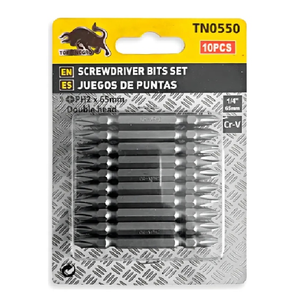 (TN0550) PUNTA PHILLIPS PH2 MAGNETICA 65MM 10PCS