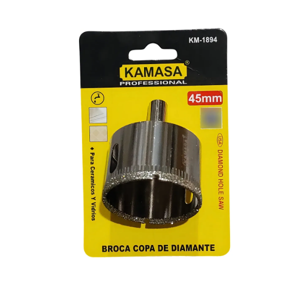 (KM1894) BROCA COPA DIAMANTADA 45MM  KAMASA