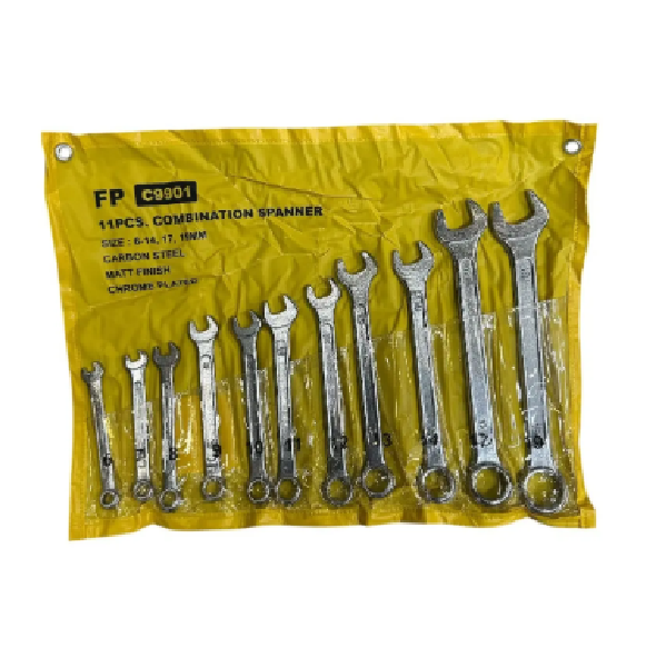 (C9901) JUEGO LLAVE PUNTA CORONA 11 PZA FERRETOOLS