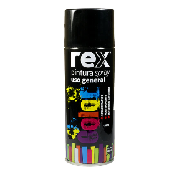 (60014) SPRAY NEGRO BRILLANTE REX