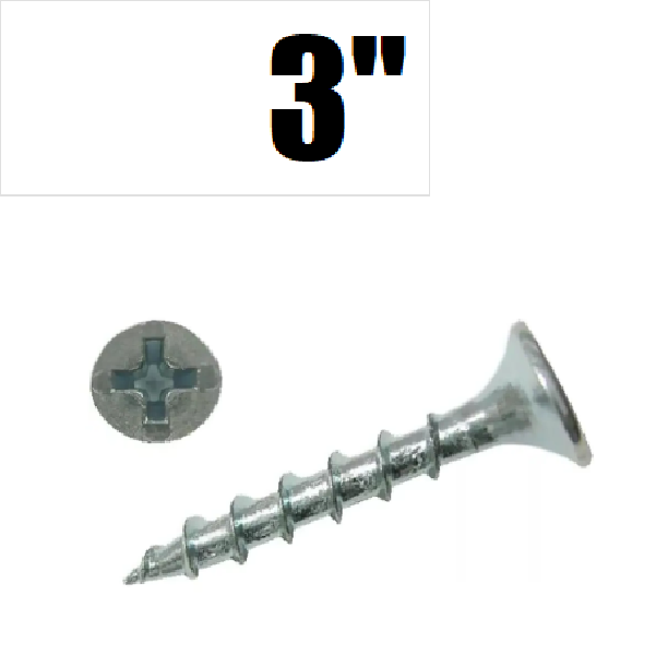 (FTAH-100) TORN. DRYW ZINC P.FINA 06x 3" (TDPFZ)
