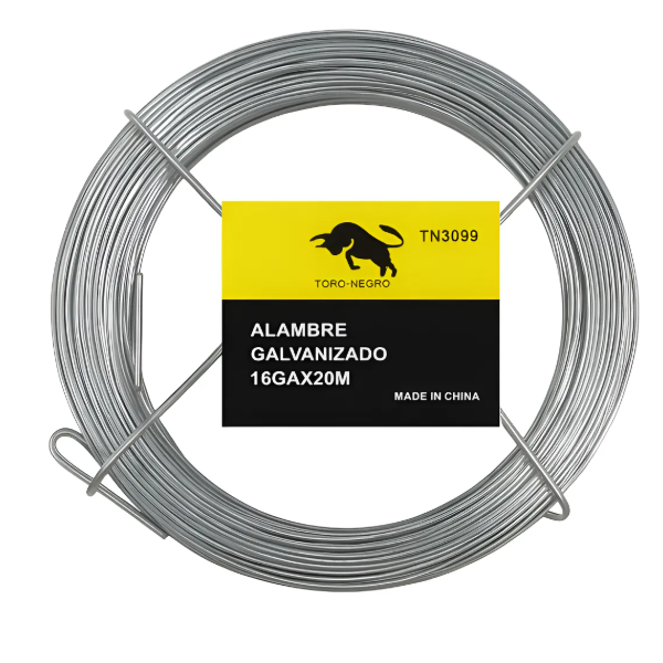 (TN3099) ALAMBRE 16 GA X 20MTS TORO NEGRO