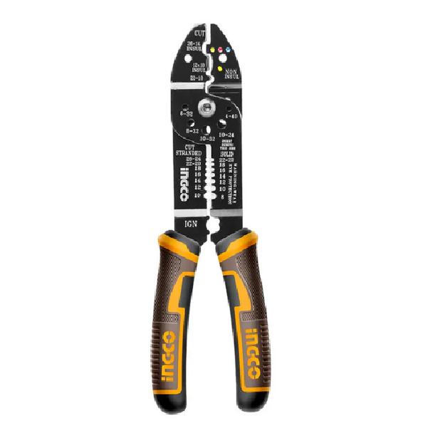 (17862) ALICATE TERMINALES 215MM/8,5" INGCO - PELACABLES