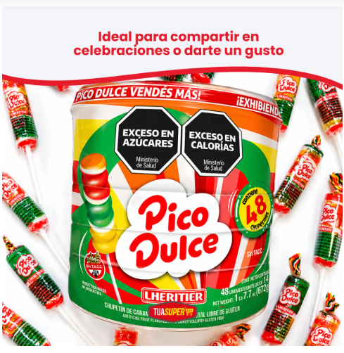 Chupetines Pico dulce pack x 5 (caja x 48u)