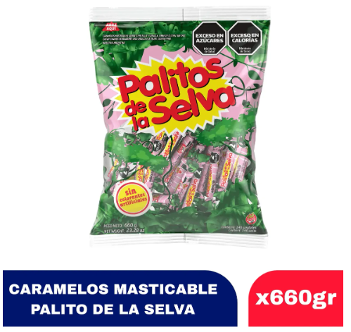 Caramelos masticables palitos de la selva 660gr