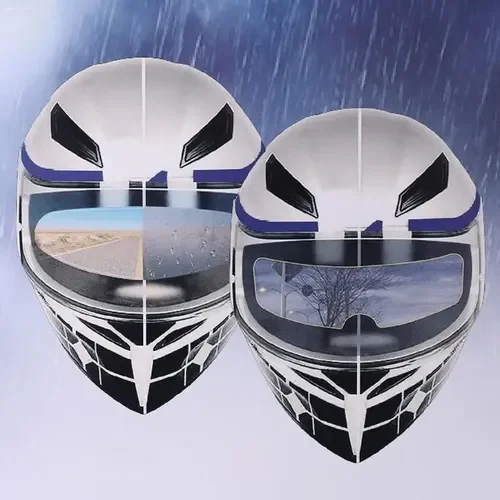 Lamina antifog para visor casco moto adhesivo 24,5x7cm