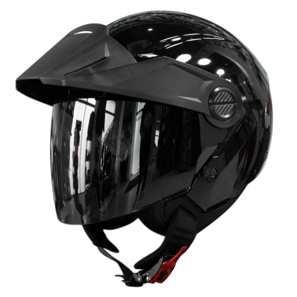 Casco moto ich 102 solid brillo ng abierto con viscera urbano