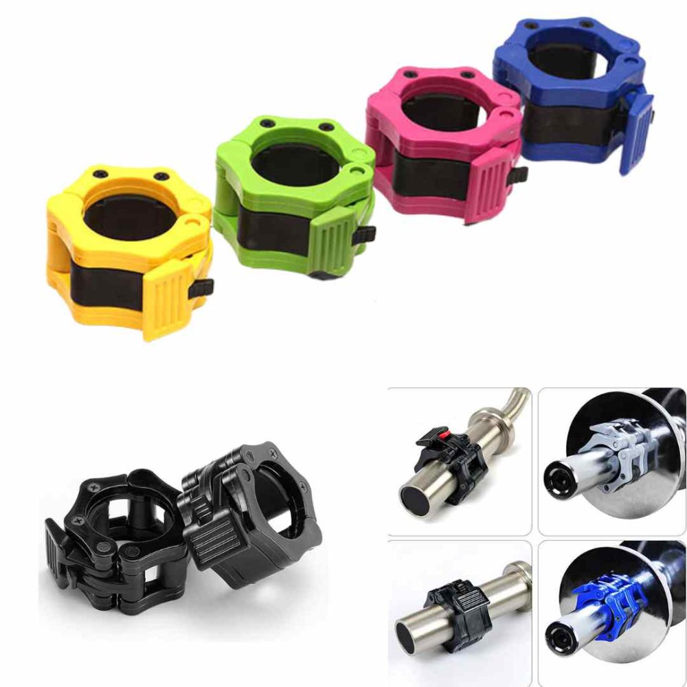 Par Collarines Barra Olímpica 50mm Abrazaderas Seguro