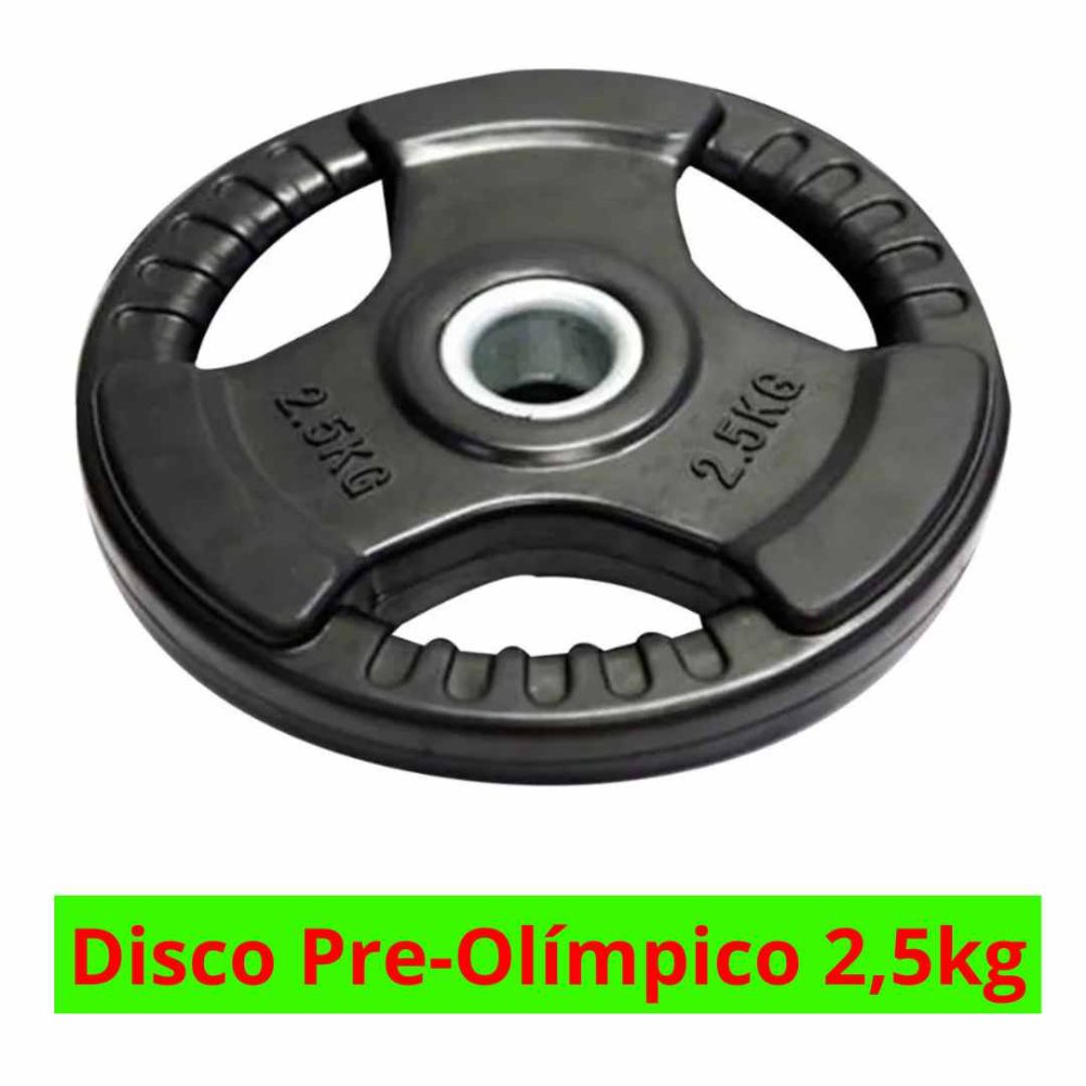 Par Discos Engomado PreOlímpico 2,5 Kg Con Agarre