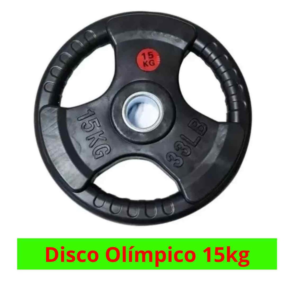 Disco Engomado Pre-Olímpico 15 Kg Con Agarre
