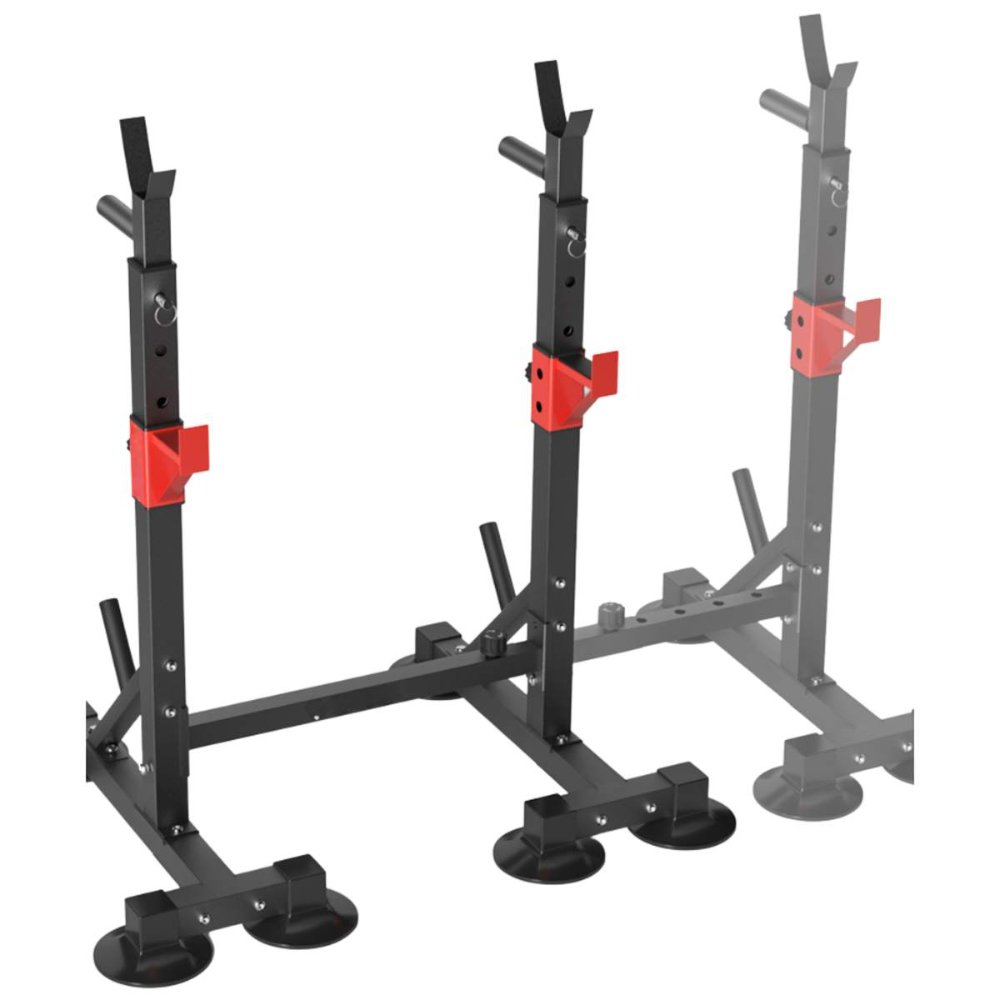 Rack Portabarras Ajustable De Acero Fitness Y Musculación