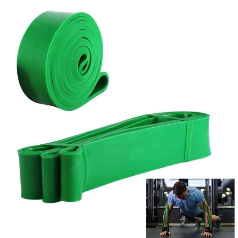 Banda Verde De Resistencia 50-125lb Elástica Gym Calistenia